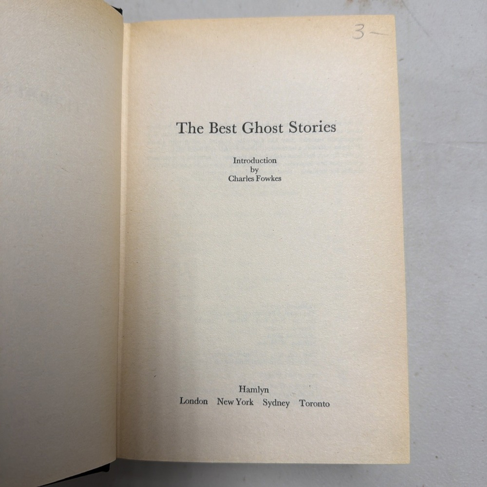 The Best Ghost Stories, featuring an introduction by Charles Fowkes